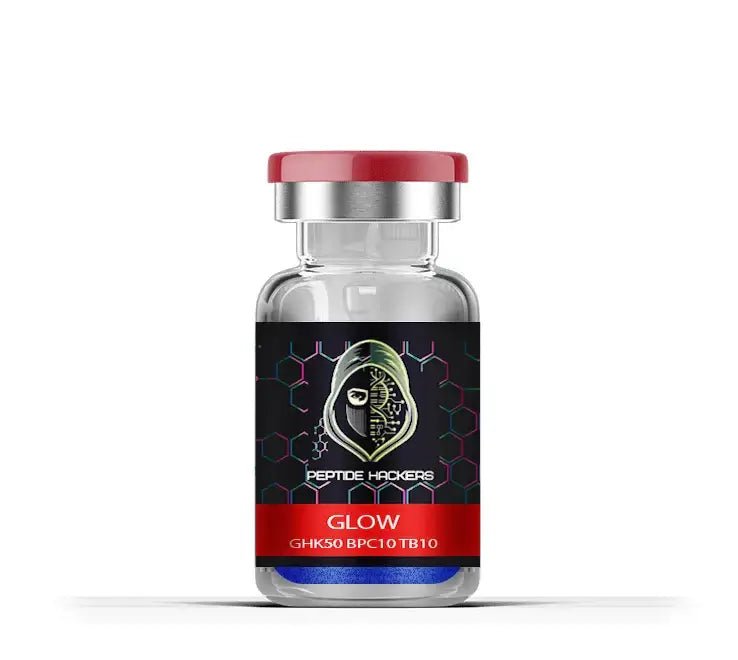 Glow peptide contains GHK-Cu 50mg, BPC-157 10mg, TB-500 10MG