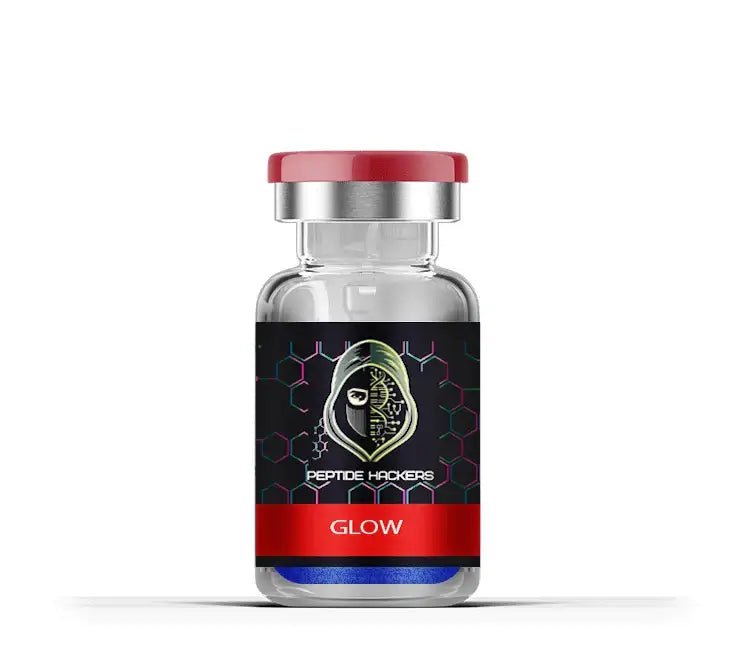 Glow Protocol Peptide Blend vial designed for skin rejuvenation and overall wellness support.