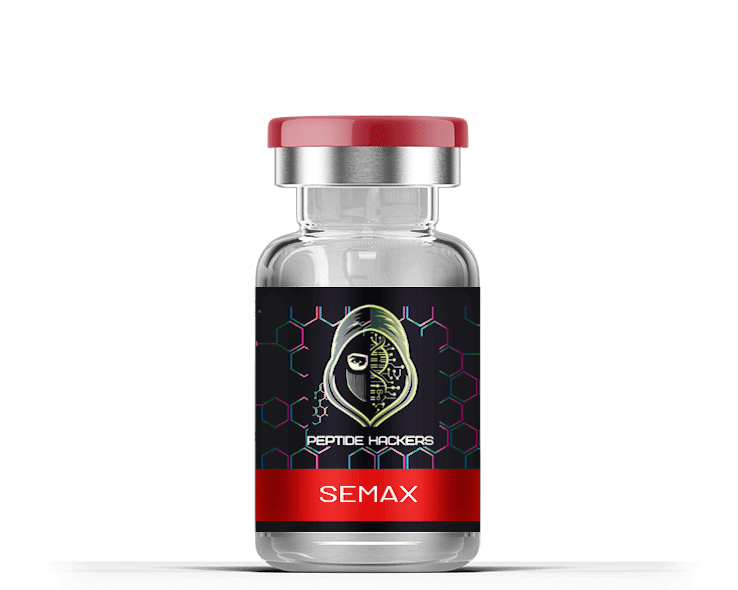Semax vial for cognitive enhancement, neuroprotection, and mood improvement.