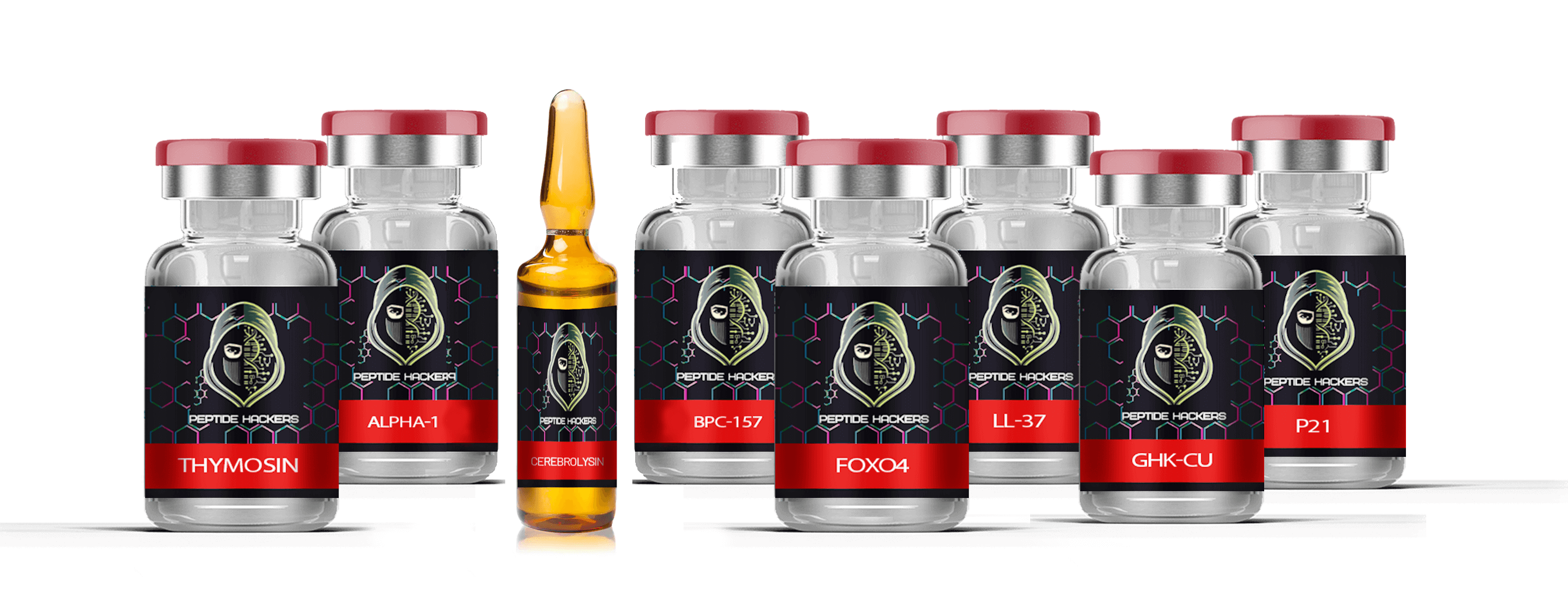 Peptides featuring a variety of types including BPC 157, TB-500, CJC-1295, and Ipamorelin for health, recovery, and performance benefits