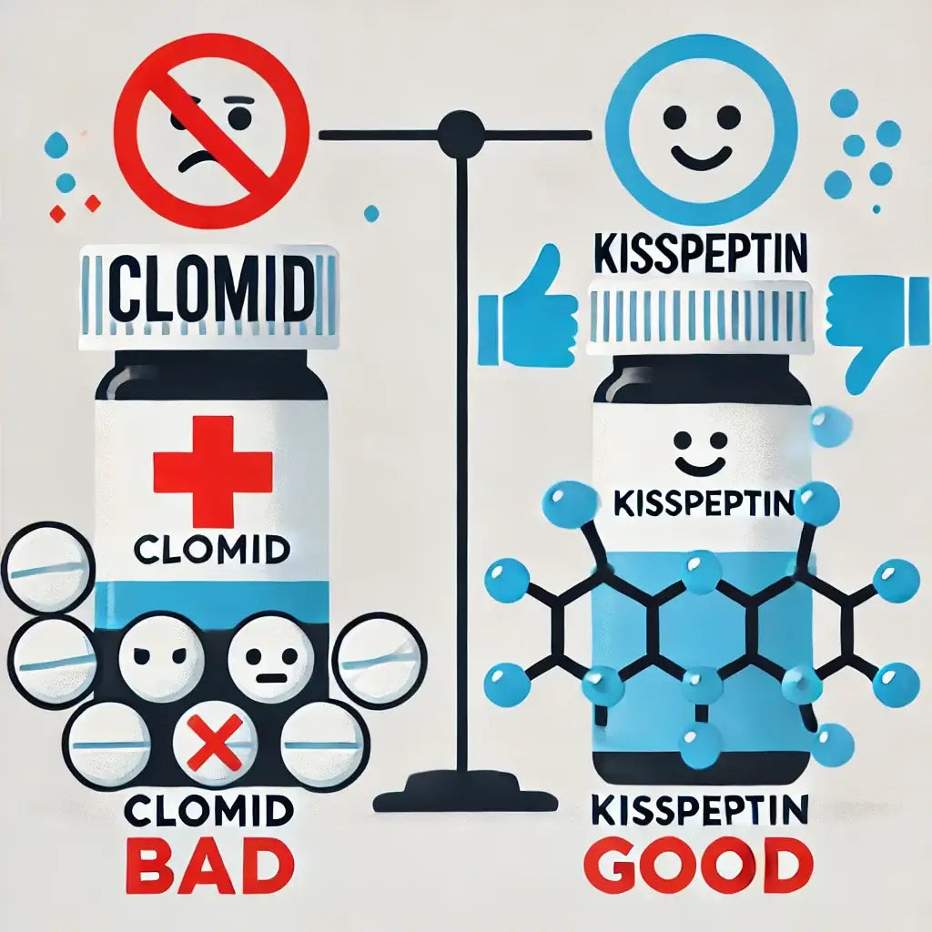 Clomid vs Kisspeptin displaying good and bad parts of TRT