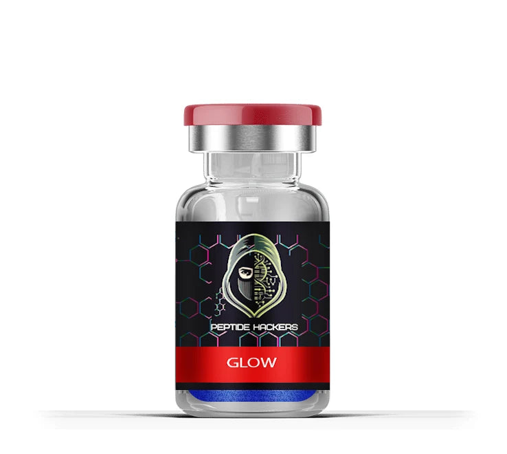 Glow Protocol Peptide Blend vial designed for skin rejuvenation and overall wellness support.