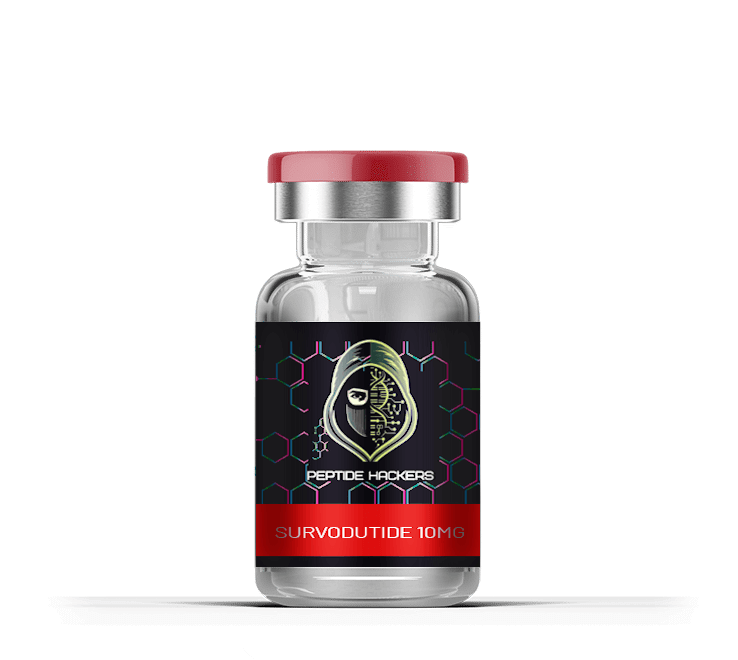 Survodutide peptide vial designed for weight loss and metabolic health support.