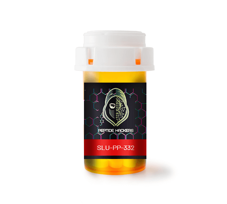 Bottle of SLU PP 332 agonist, researched for its potential benefits in enhancing metabolic health, energy balance, and overall wellness.