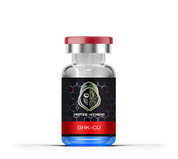 GHK-Cu bottle, used for skin repair and anti-aging benefits, available at Peptide Hackers.