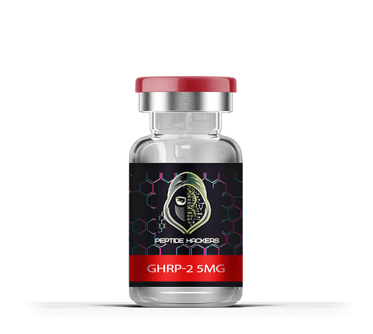 GHRP-2 peptide supplement used by athletes for stimulating growth hormone release, promoting lean muscle gain, and accelerating recovery post-exercise.